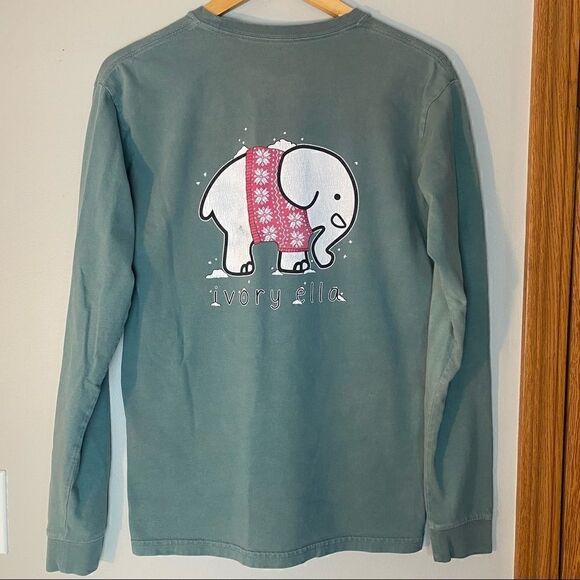 Ivory Ella 100% cotton long sleeve top - Picture 2 of 8